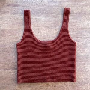 Simons burnt organe brown  tank top